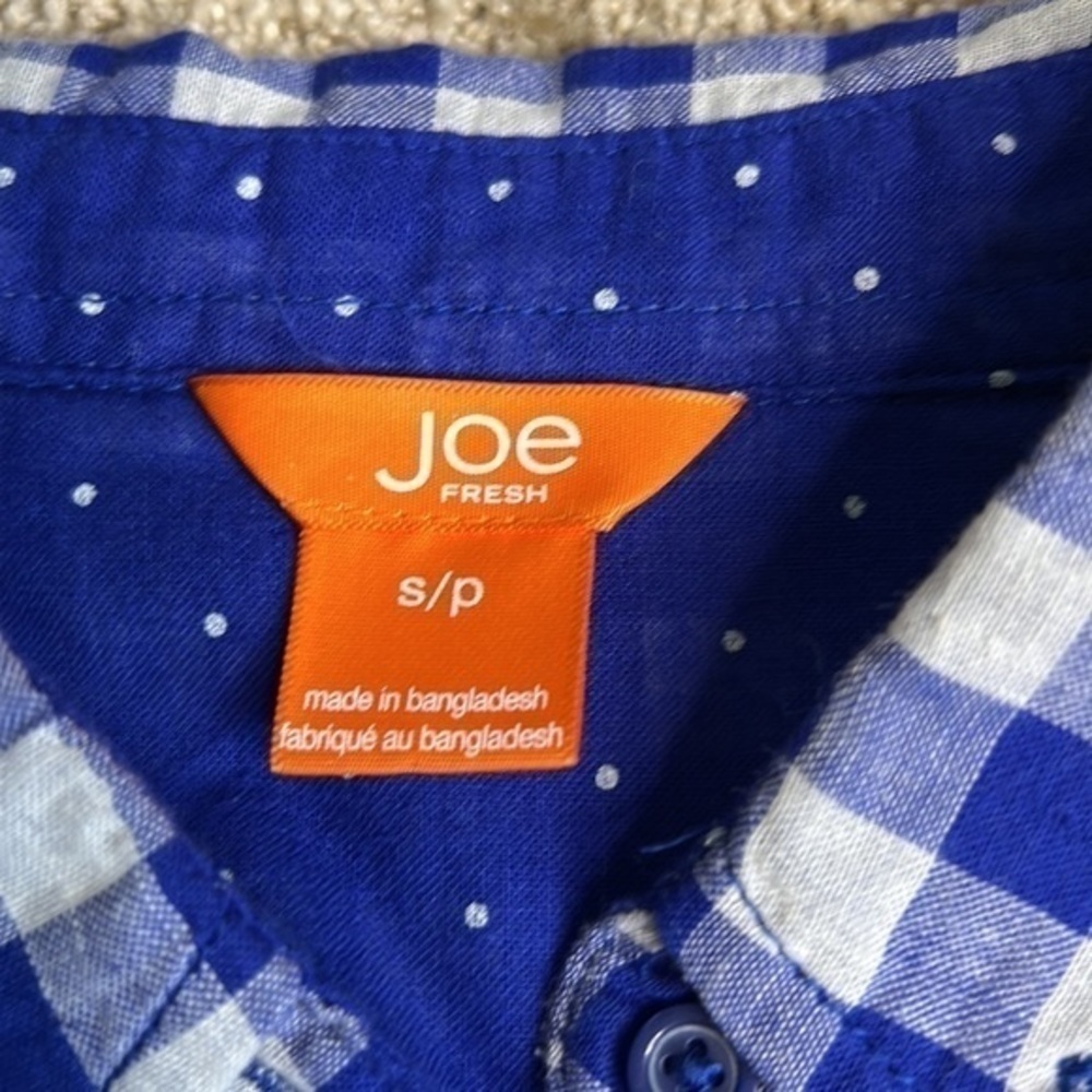 Joe Fresh plaid button down - Picture 6 of 9